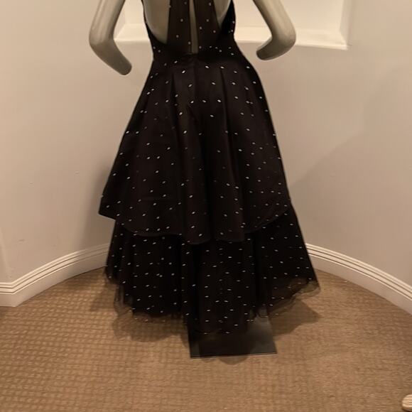 Vintage 1980's Jean -Louis Scherrer Haute Couture Black Gown Dress Size FR 42 - Picture 8 of 16